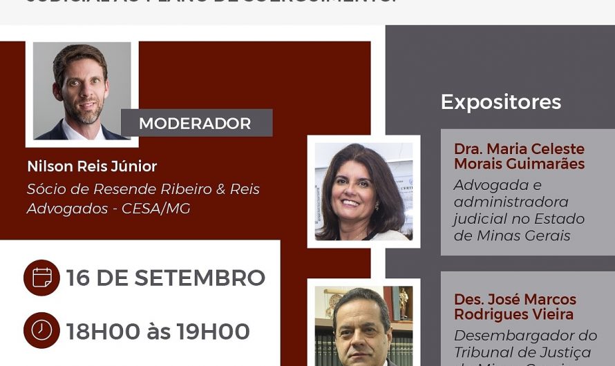 Presidente da Comissão de Direito Societário participa de WEBINAR do CESA -Centro de Estudos das Sociedades de Advogados – Seccional Minas Gerais.