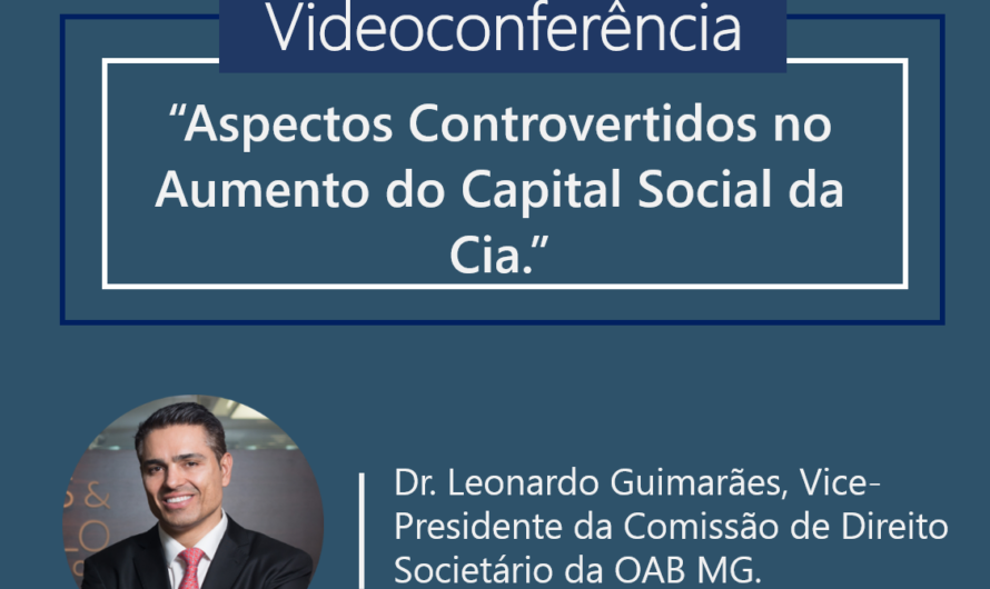 Realizada a 11ª Reunião Virtual Ordinária da Comissão de Direito Societário OAB/MG.