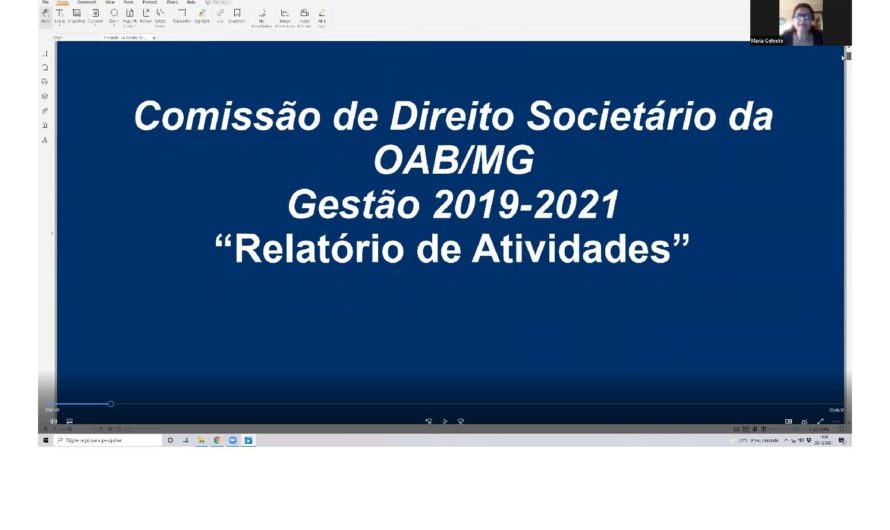 Realizada a 13ª Reunião Virtual Ordinária da Comissão de Direito Societário OAB/MG.